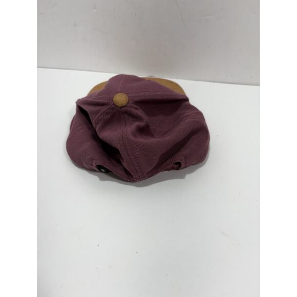 Lot of 2 Vans Hat Cap Snapback - Maroon Suede Bill Visor + Green Of Wall No 66 - Picture 10 of 14